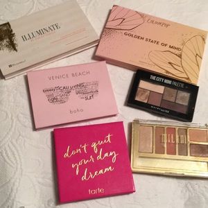 Mixed bag of eyeshadow palettes